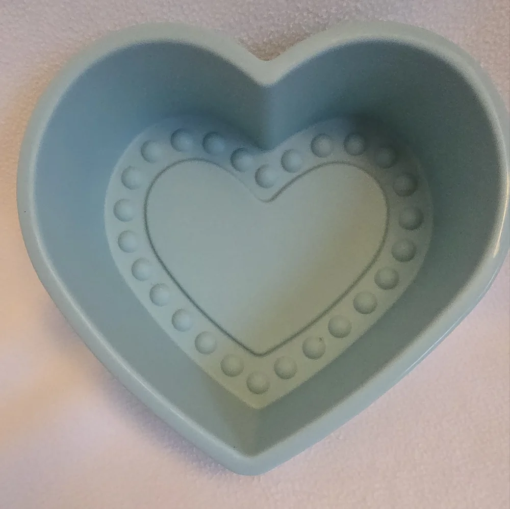 IKEA Heart-Shaped Light Blue Silicone Mold